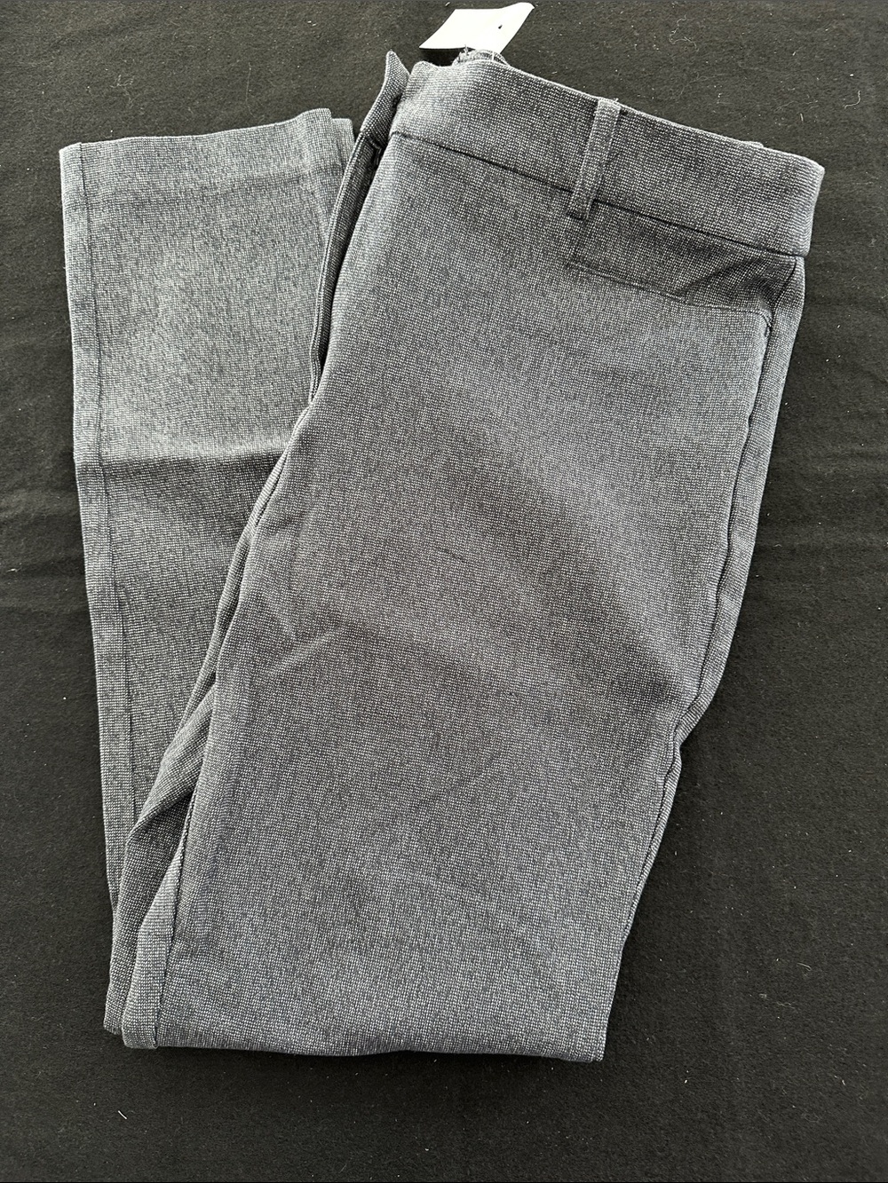 LOFT Gray Ankle Cropped Stretch Pants